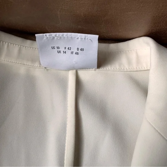 Akris punto Cream off white Blazer Vest double breasted side slits designer belt - Picture 11 of 13